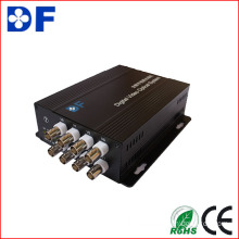 Hot Sale HD-Cvi/HD-Sdi/Ahd/Tvi to Video Converter with 8 Channel Fiber Optical Converter